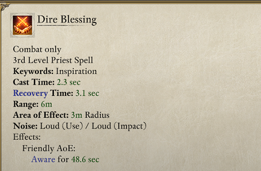 dire blessings