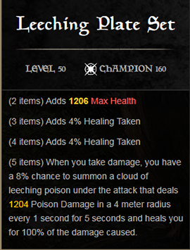 Leeching Plate: ESO Set Guide   Vampiric Venom