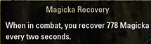 magicka recovery