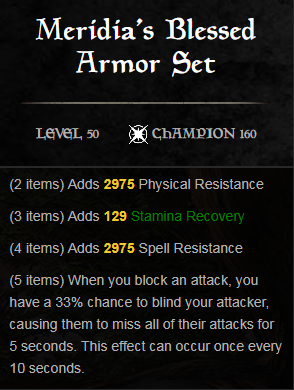 Glorious Defender: ESO Set Guide   Experimental Evasion
