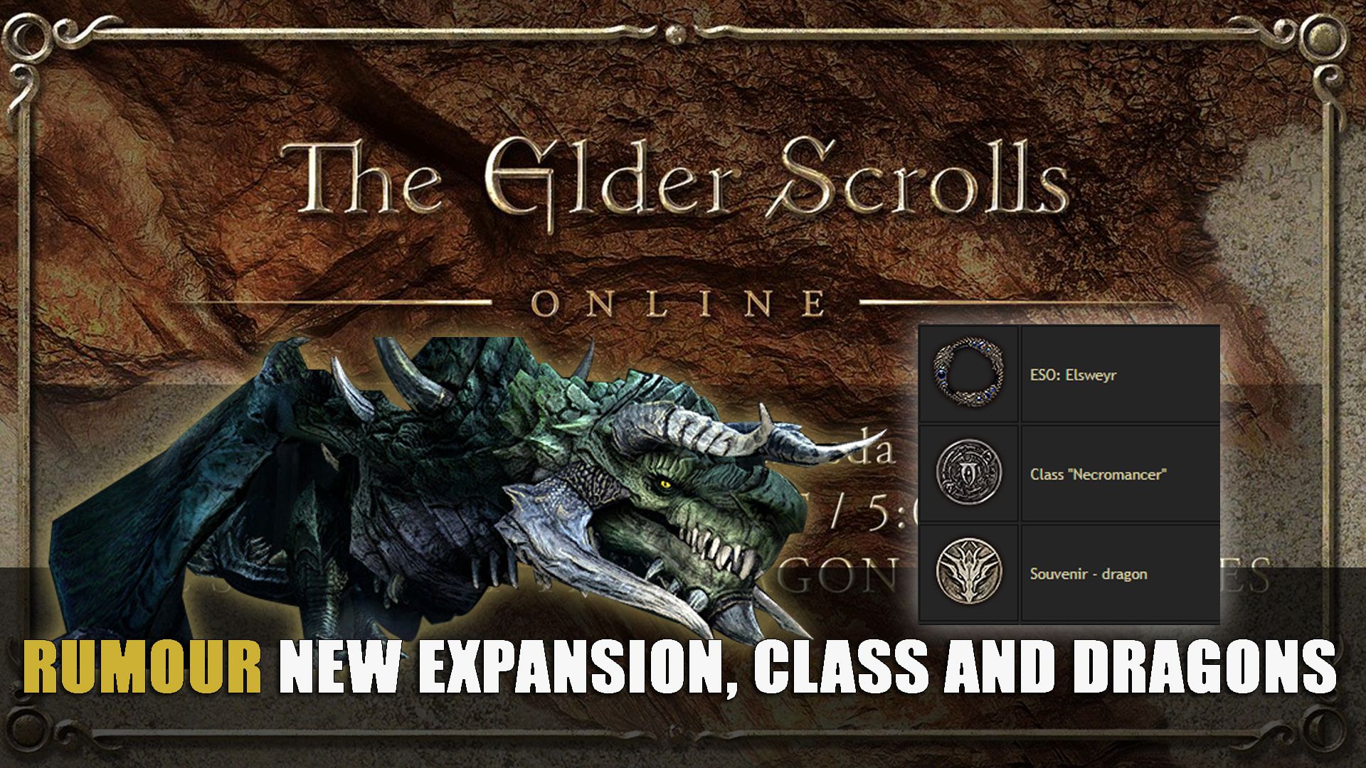 ESO Rumour New Expansion Class and Dragons