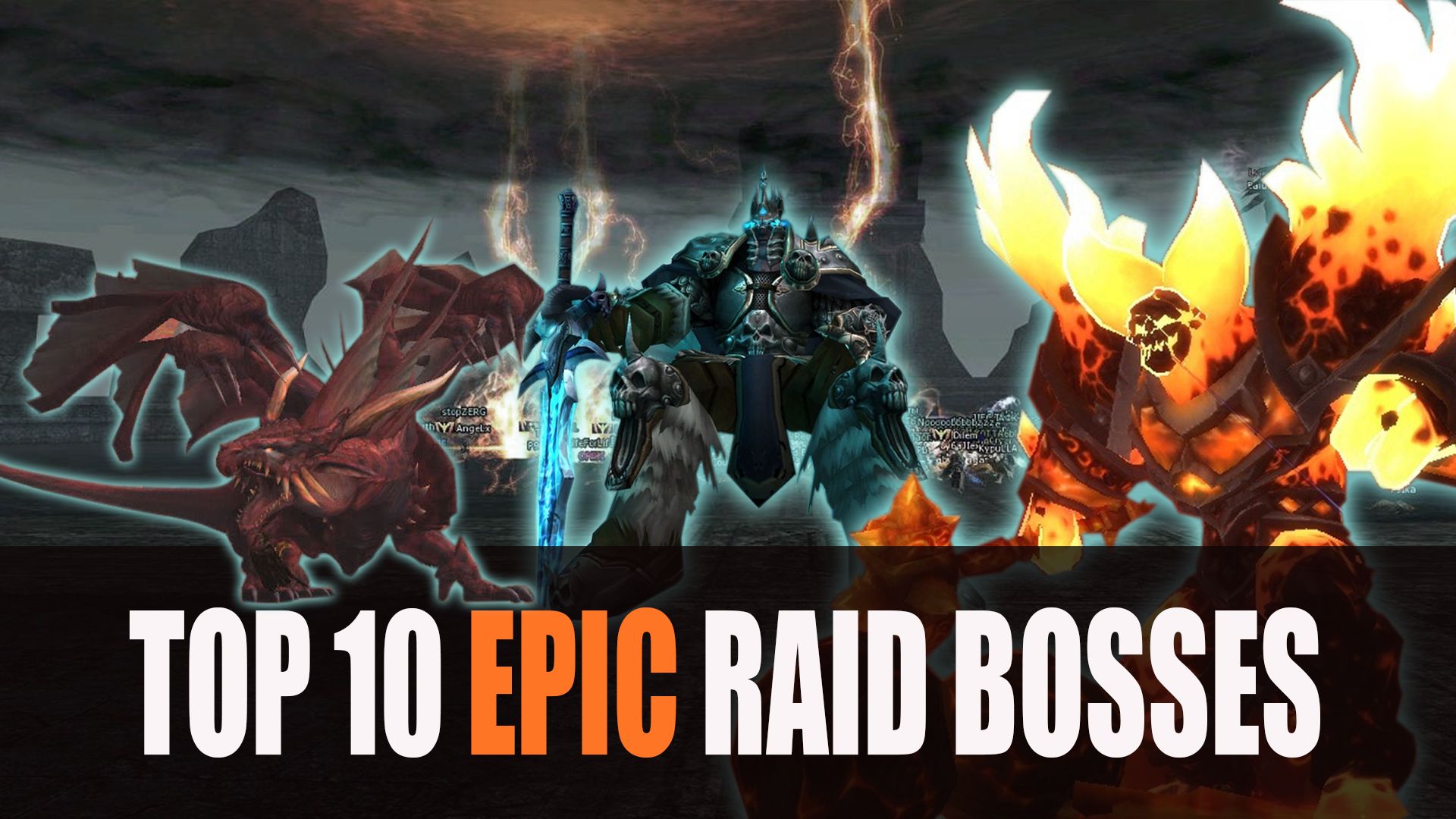 Top 10 Raid Bosses MMORPG