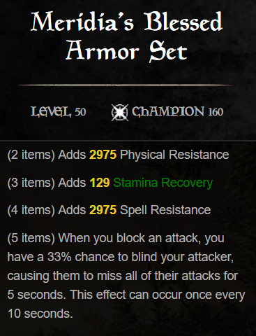 meridia�s blessed