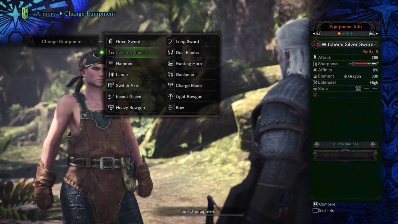 Monster Hunter World X The Witcher Contract: Woodland Spirit Guide