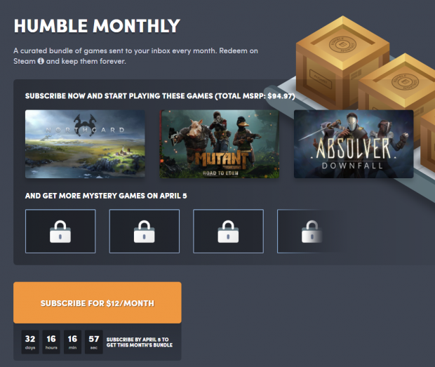 Mutant Year Zero and Absolver Joins Humble Bundle for April