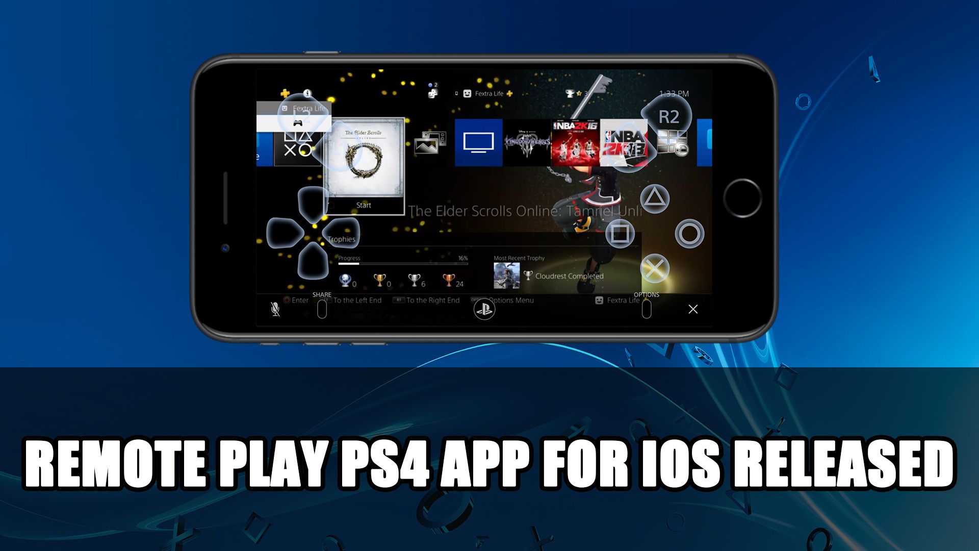 Remote Play PS4 App for iOS released