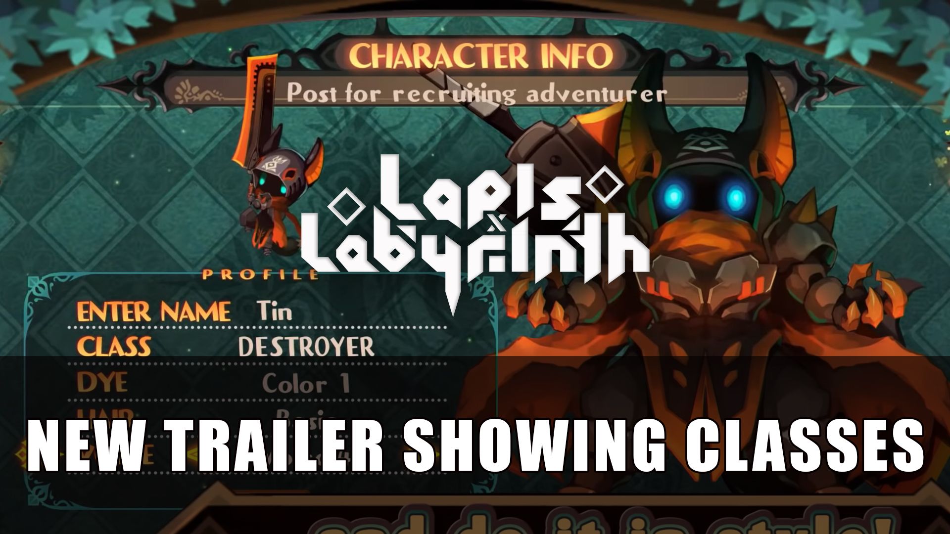 Lapis x Labyrinth New Trailer Showing Classes