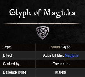 magicka glyph
