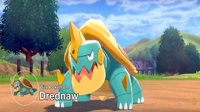 New Pokemon Sword Shield Drednaw Gossifleur