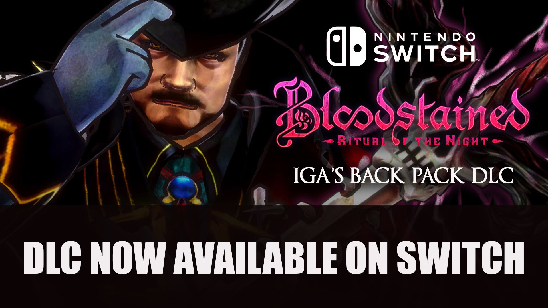 Bloodstained ROTN Iga Back Pack DLC Now Available on Switch