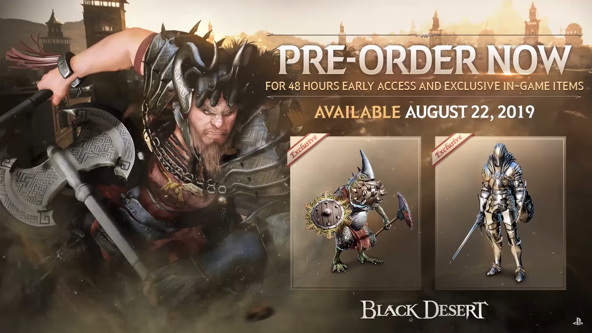 Black Desert for Playstation 4 Launches August 2019