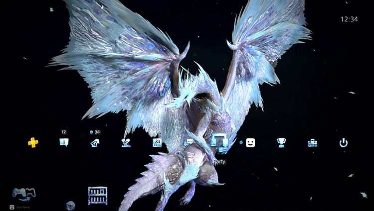 Iceborne PS4 Dynamic Theme