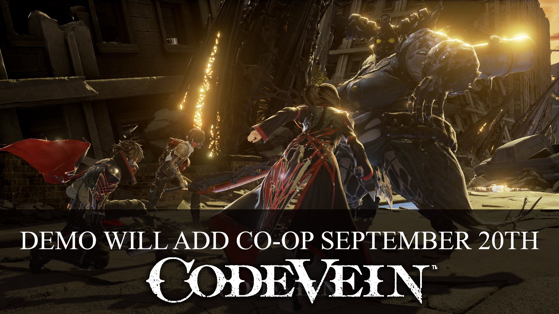 Code Vein Demo Will Add Co op September 20th