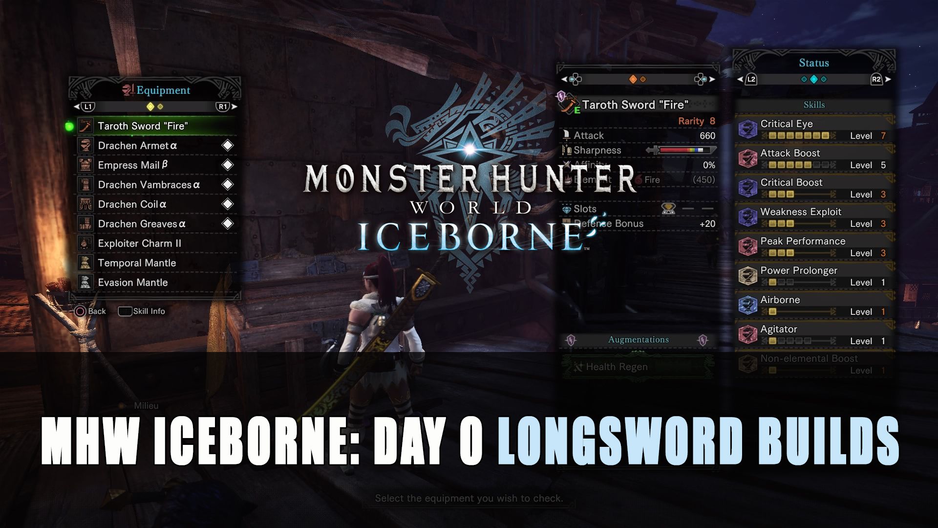 MHW Iceborne Day 0 Longsword Builds