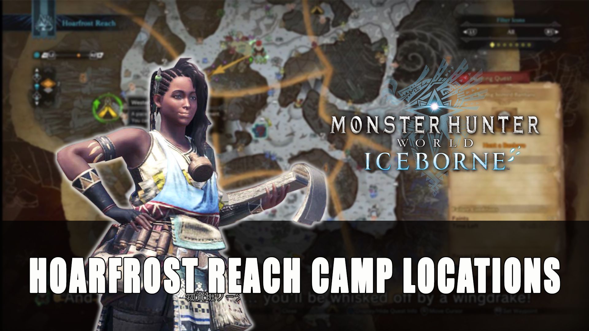 MHW Iceborne Hoarfrost Reach Camp Locations