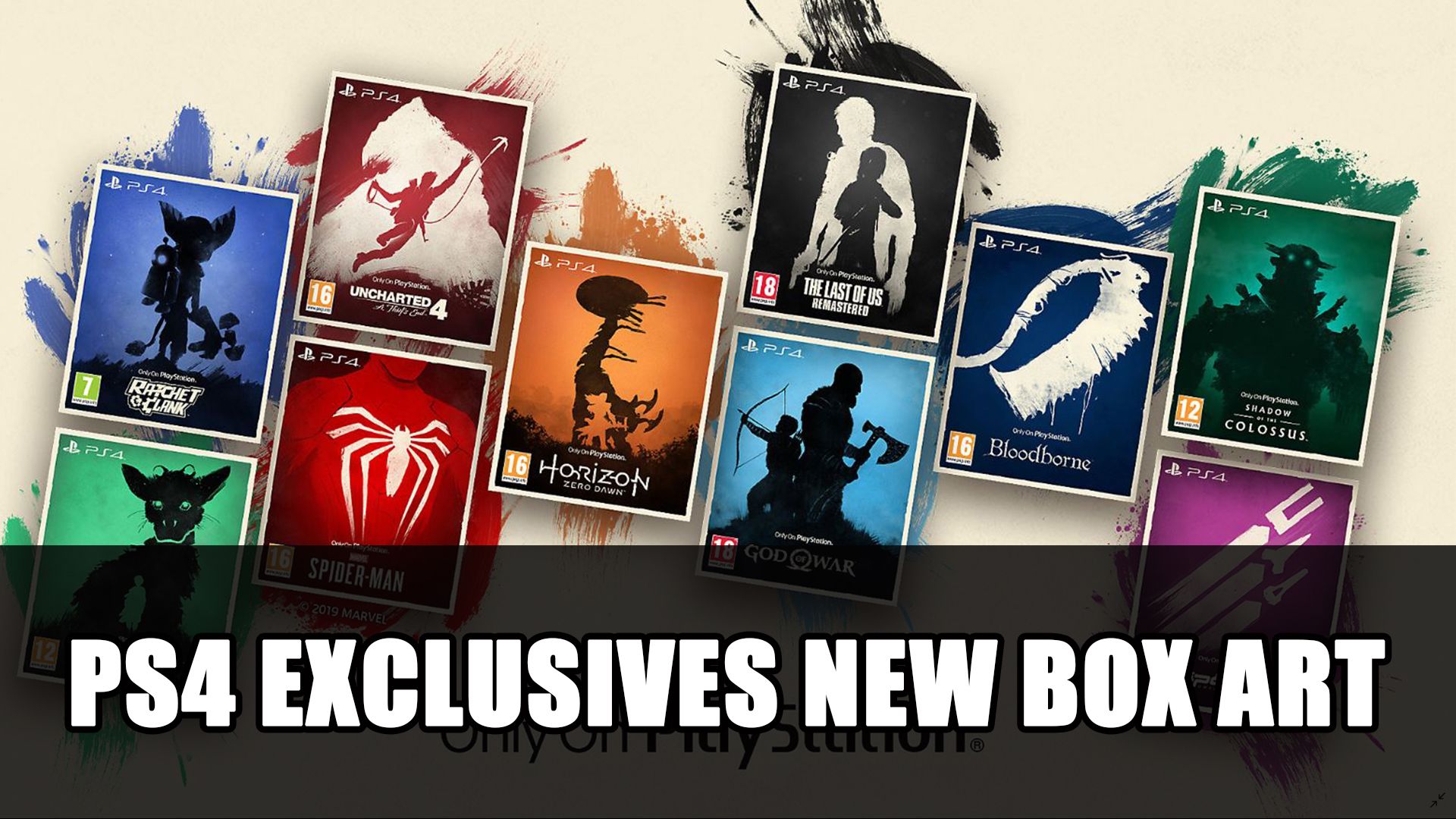 Playstation exclusives new box art