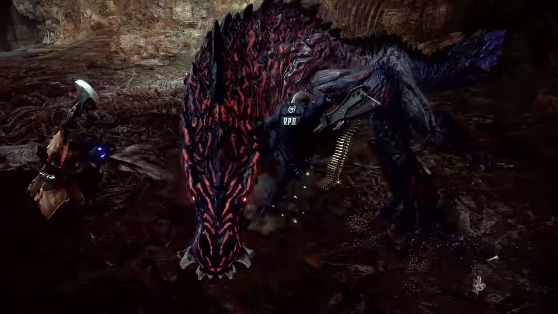 MHW Iceborne x RE2 Remake Crossover 05