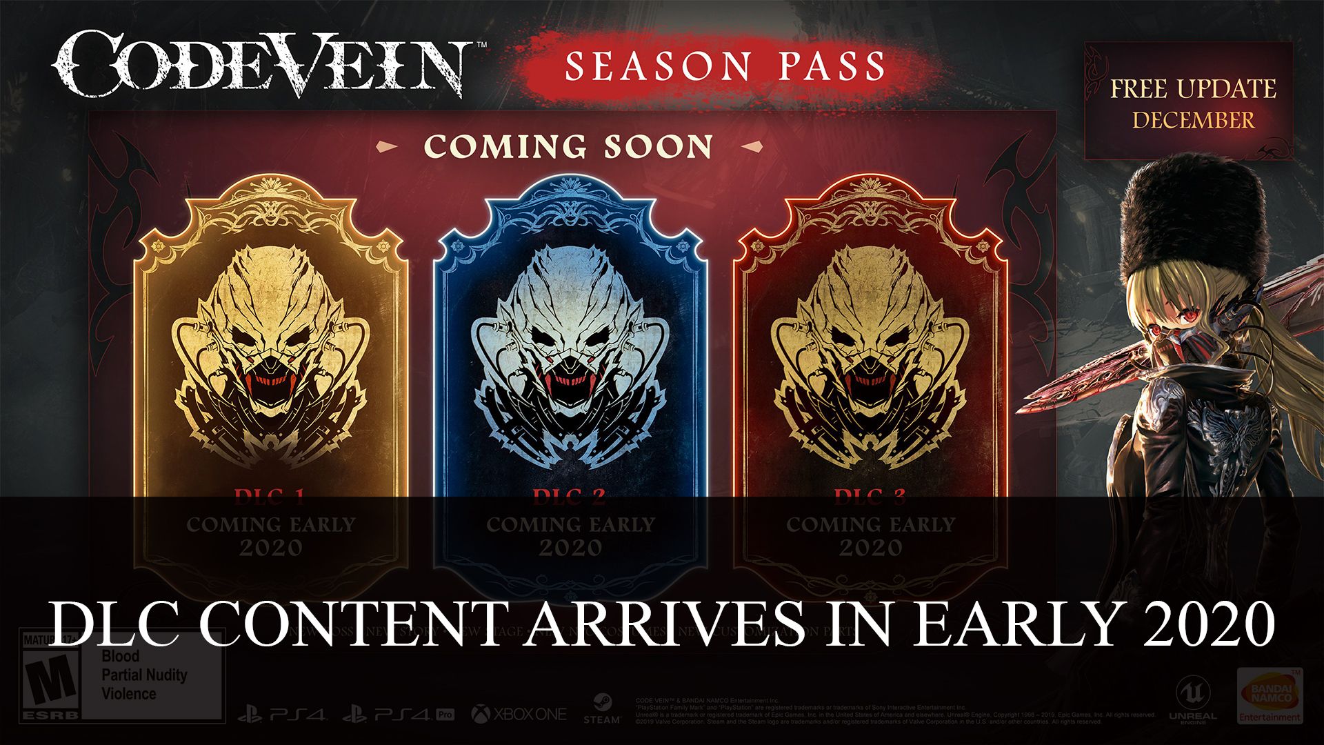Top RPG News Of The Week: December 1st (Code Vein, MHW, ESO and More!)