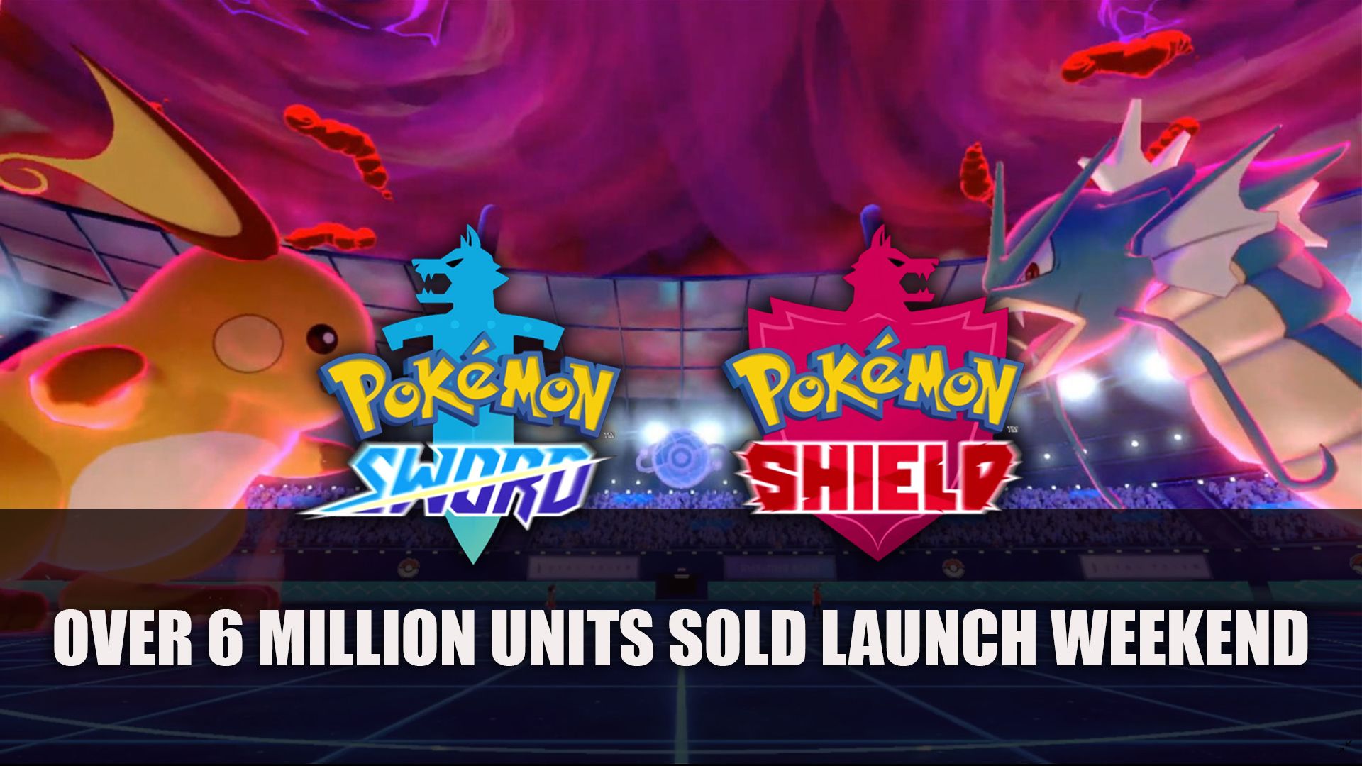 Pokemon Sword and Shield Over 6 Million Units Sold Launch Weekend