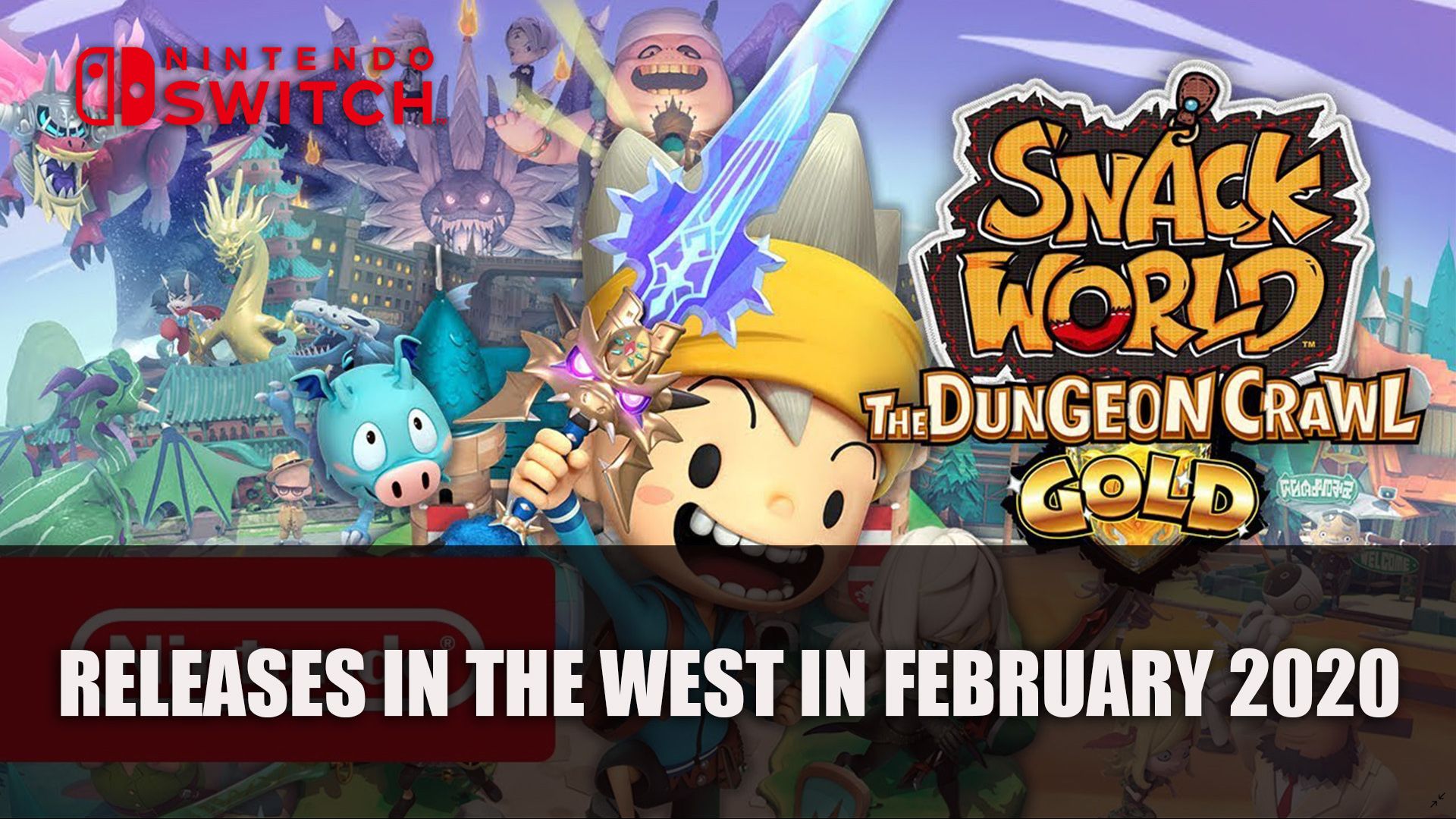 Snack World The Dungeon Crawl – Gold Releases In The West In February 2020