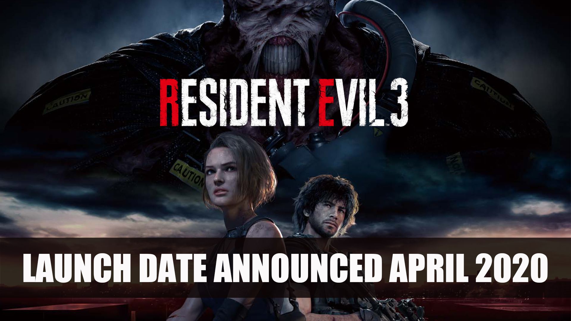 Resident Evil 3 launch date announced april 2020