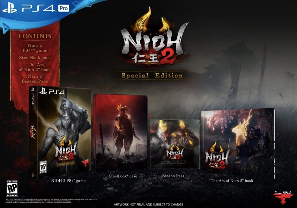 Nioh 2 Pre Order Bonuses