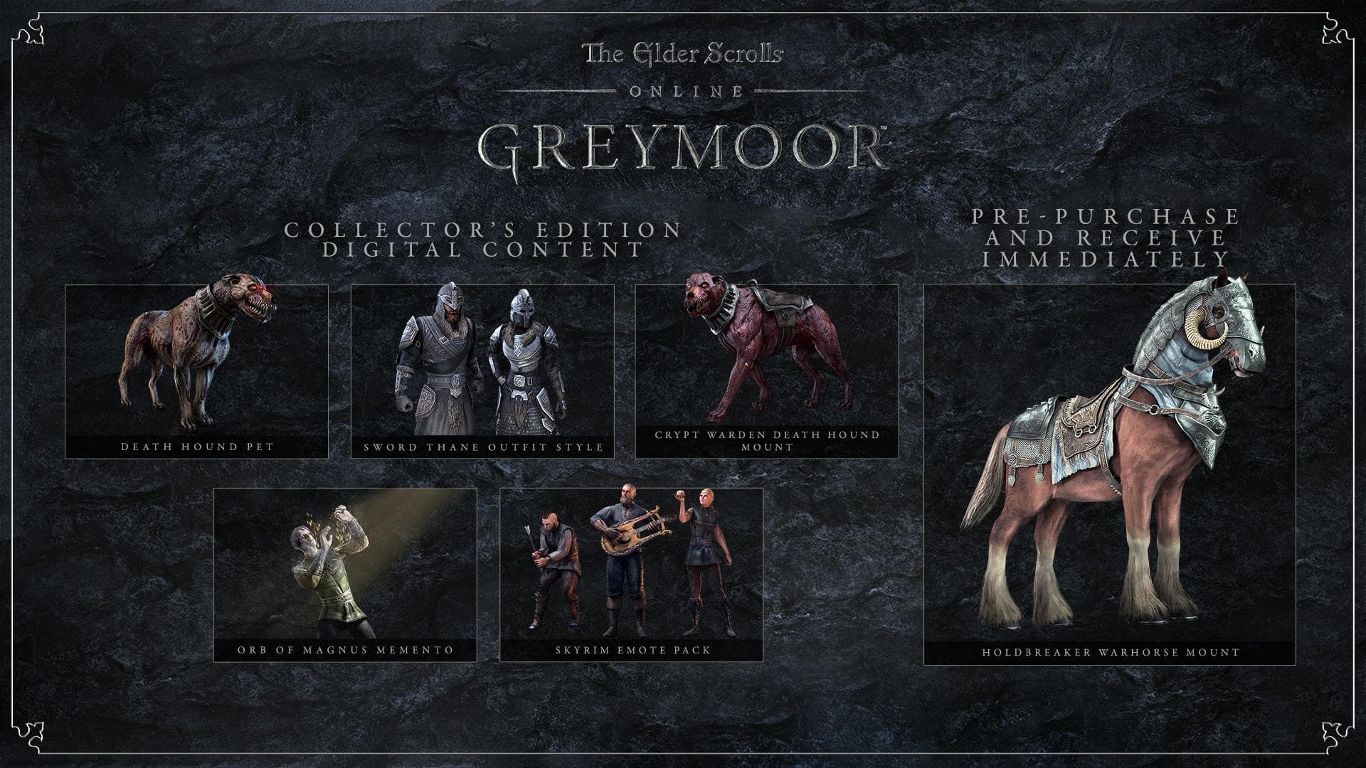 Elder Scrolls Online: Greymoor Announced; Pre Order Editions