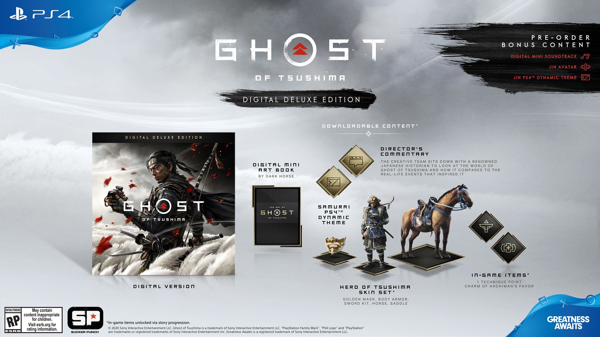 Ghost of Tsushima Announced for June 26th; Pre Order Editions