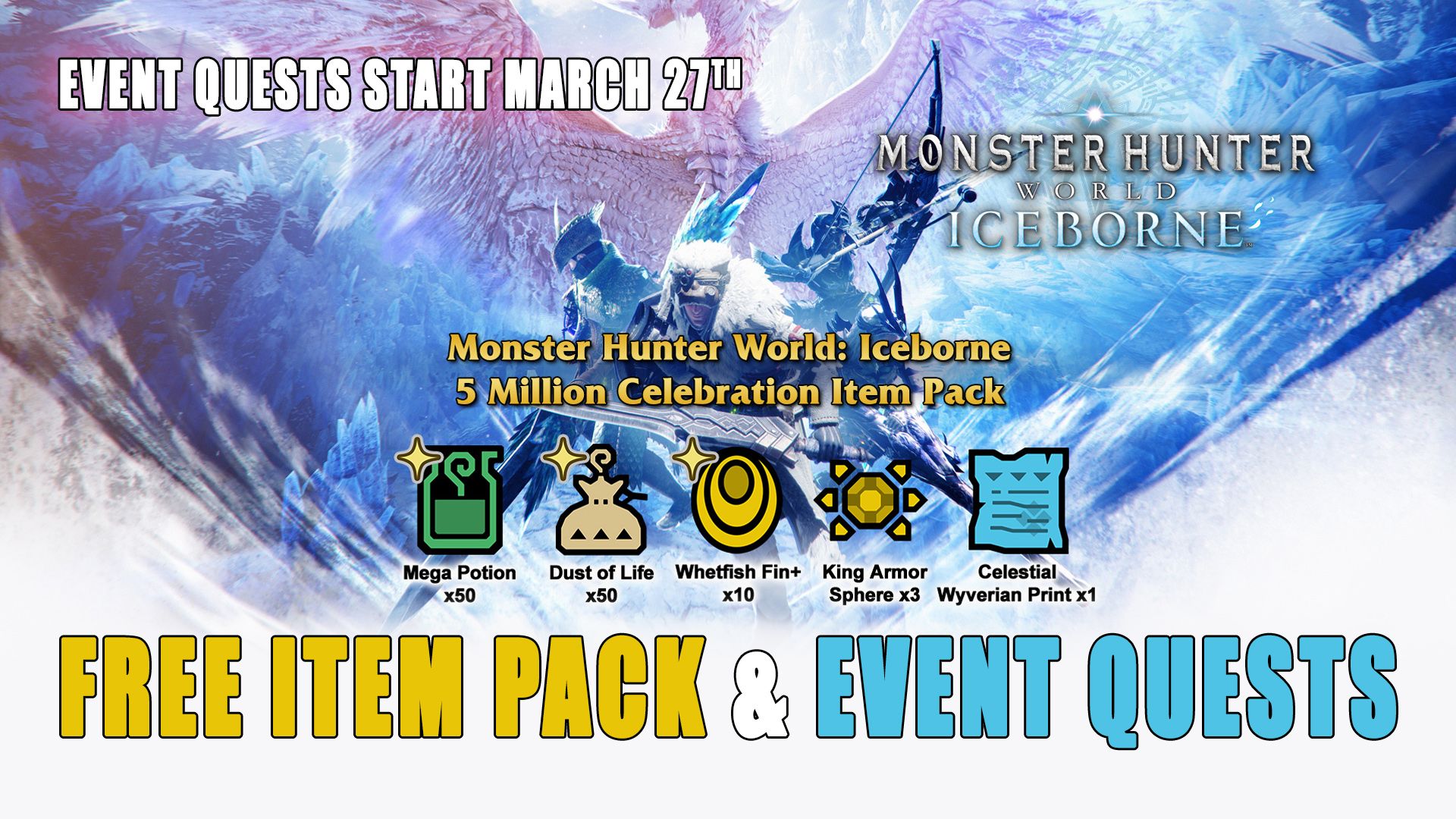 MHW Free Item Pack and Event Quests 01