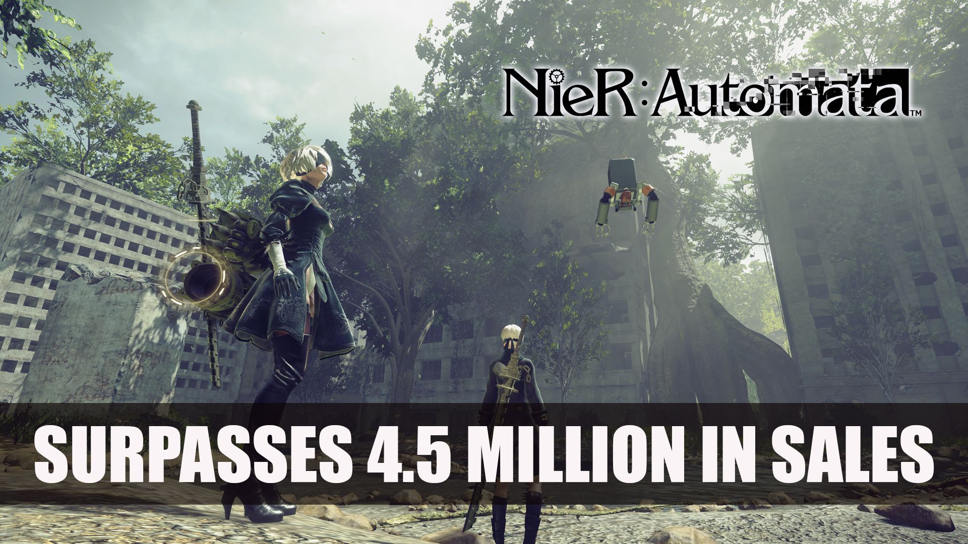 NieR Automata Surpasses 4.5 Million in Sales