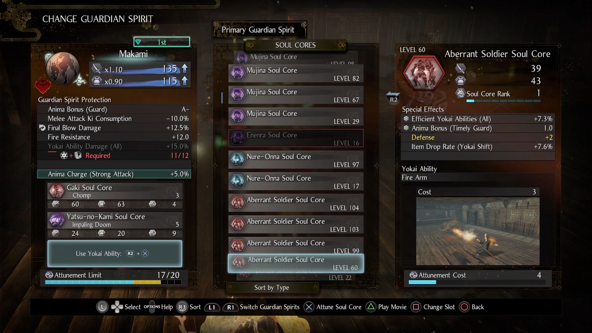 Nioh 2 Guide to Guardian Spirits &amp; Soul Cores