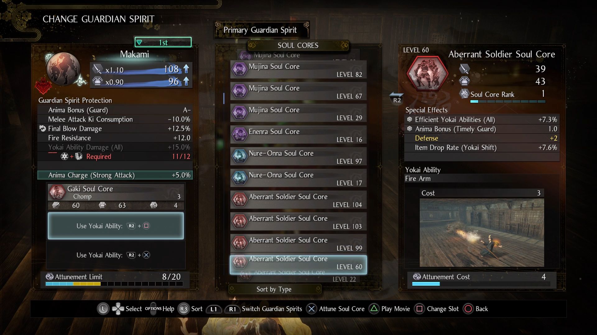 Nioh 2 Guide to Guardian Spirits &amp; Soul Cores