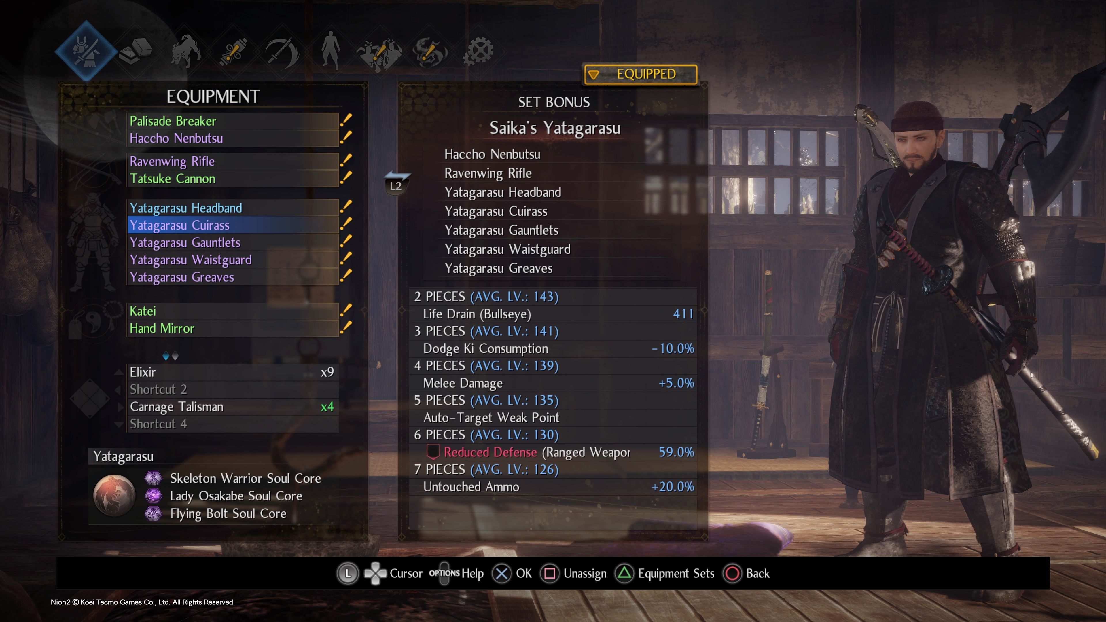 Nioh 2 Builds: Explosive Cannoneer (100% Ranged)