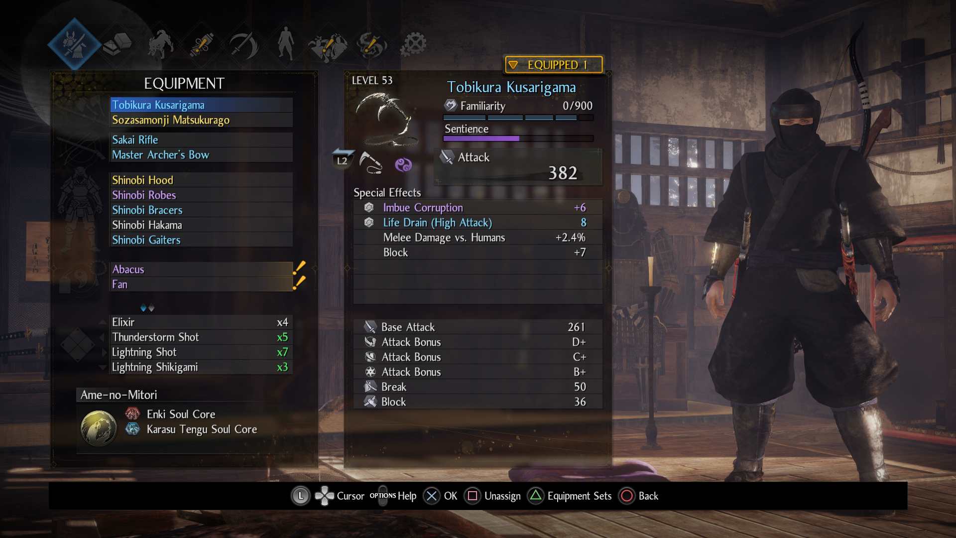 Nioh 2 Builds: Poisonous Shinobi (Kusarigama)