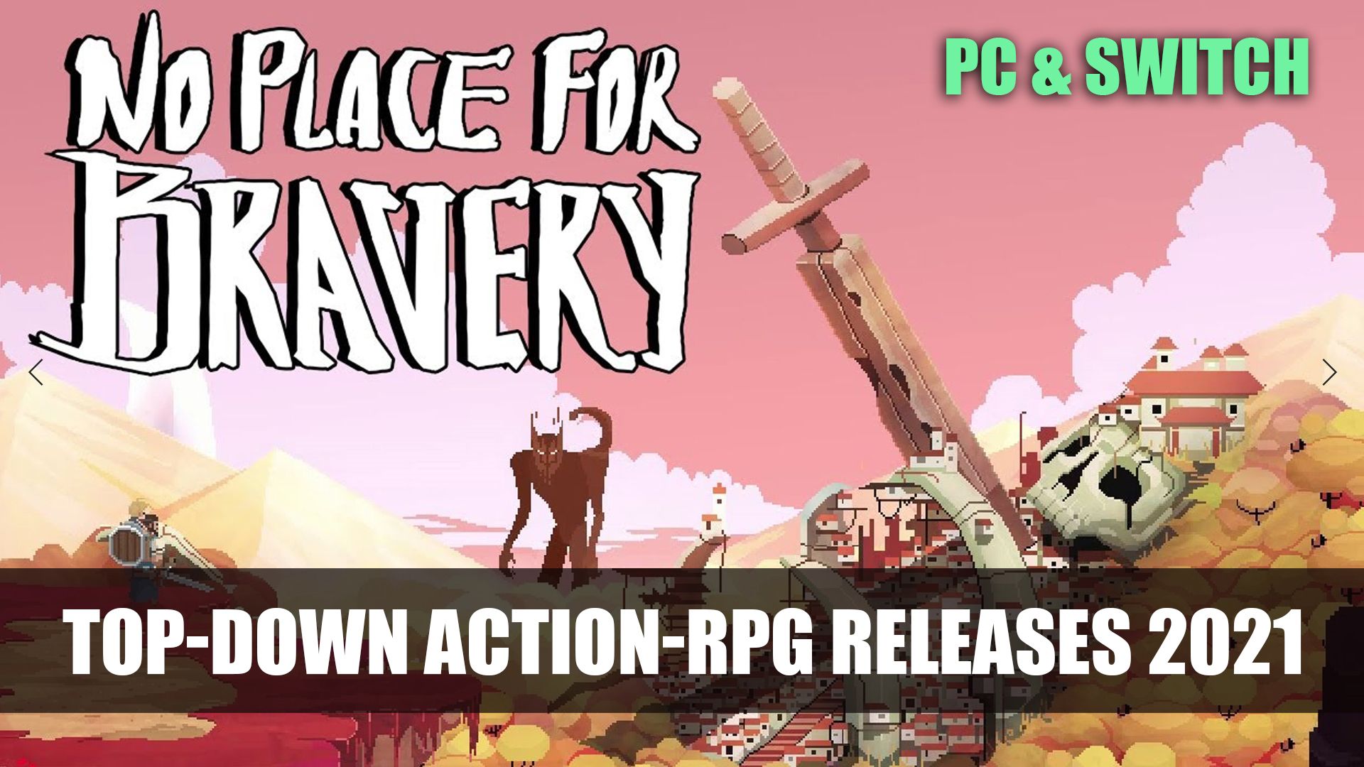 No Place For Bravery top down Action RPG releases 2021