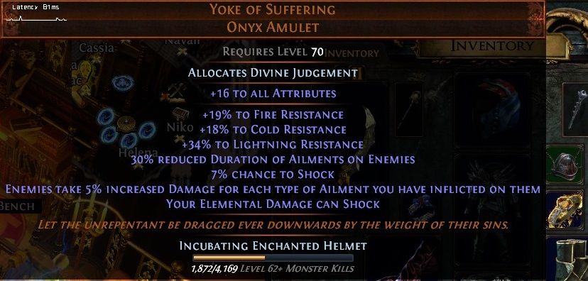 Infernal Cold Assassin   With Maximum Dodge! Path of Exile Build (Harvest League)