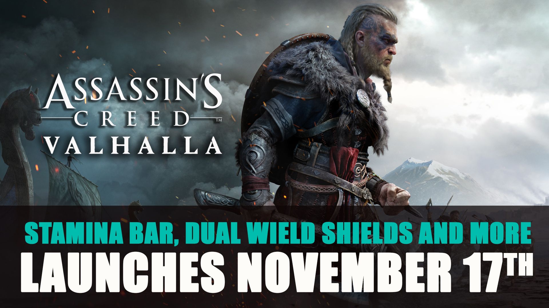 Assassin&rsquo;s Creed Valhalla stamina bar, dual wield shields and more