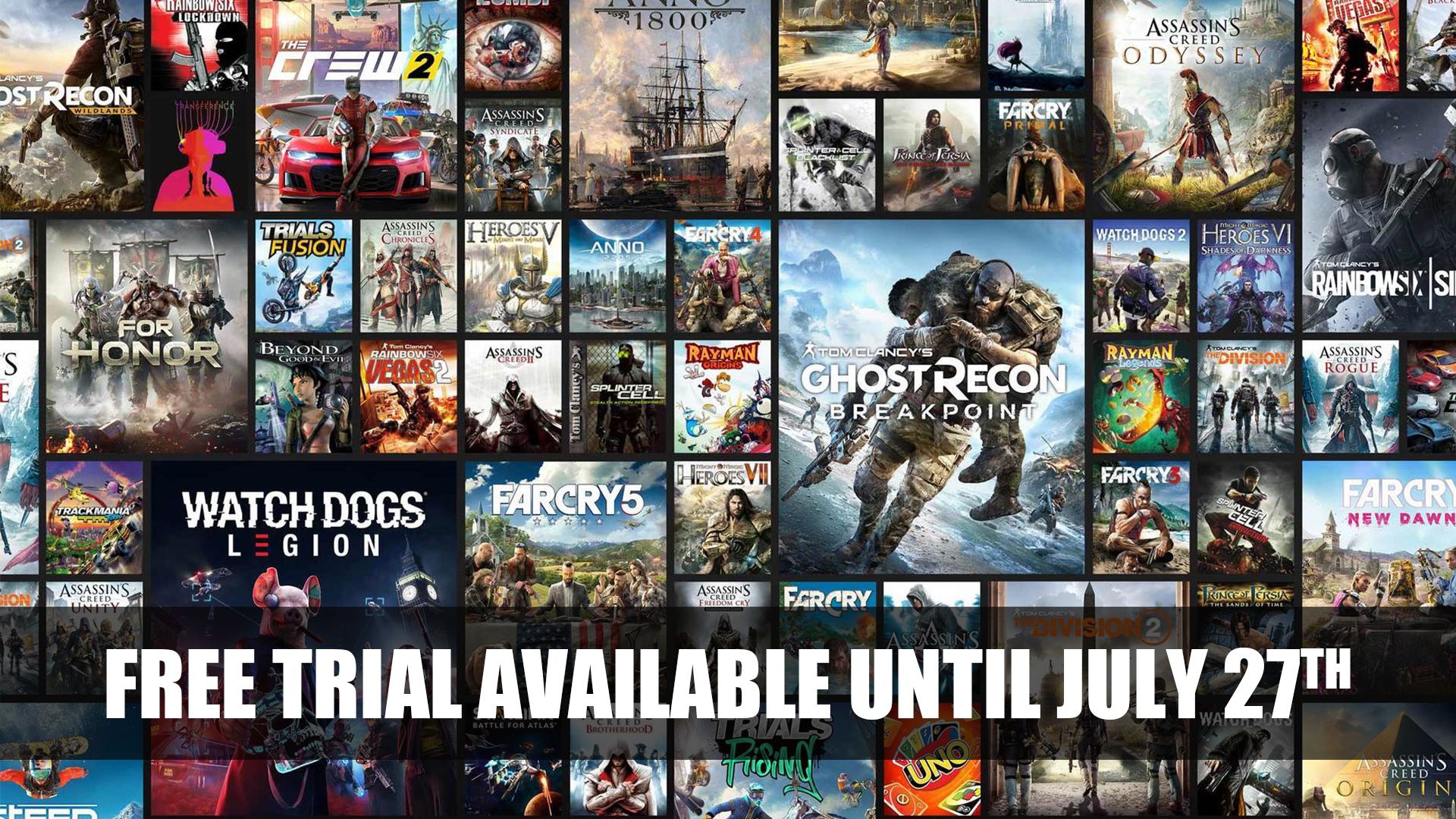 Ubisoft free trial available until july 27th