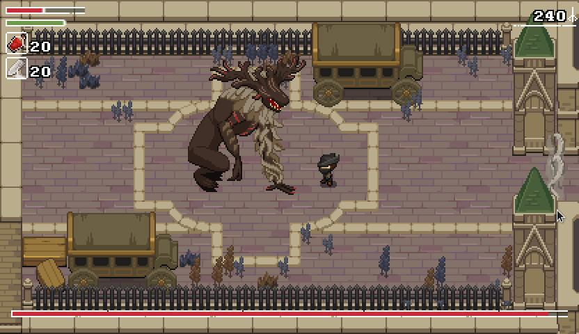Yarntown a 2D Bloodborne Remake with Zelda Features