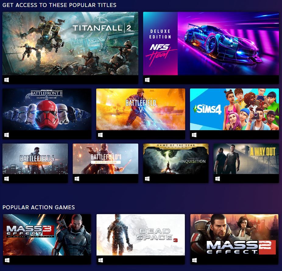 EA Play Subscription Service Joins Steam August 31st