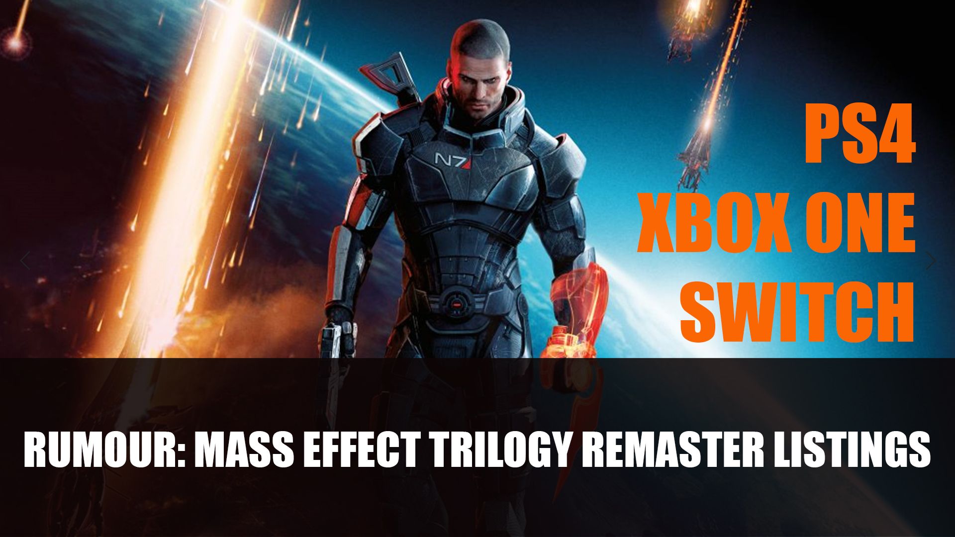 Rumour Mass Effect Trilogy Remaster Listings