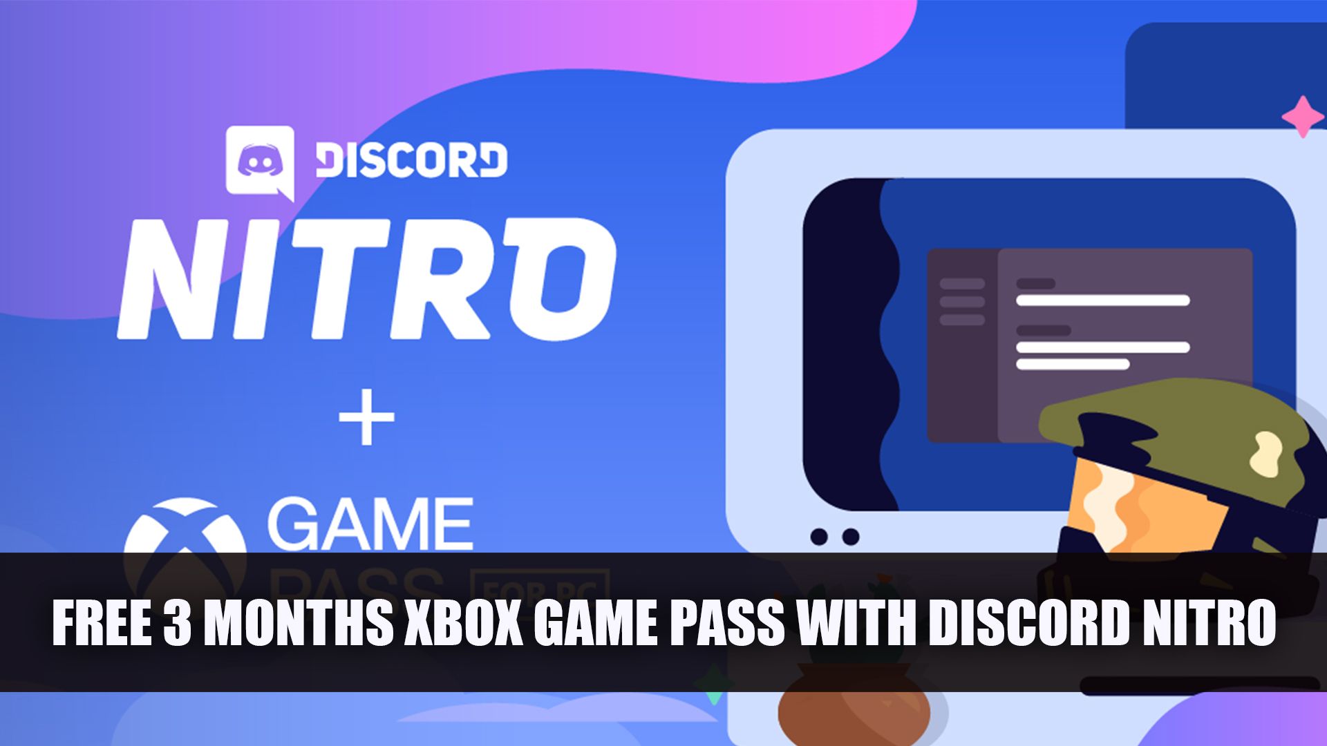 free 3 months xbox game pass with discord nitro