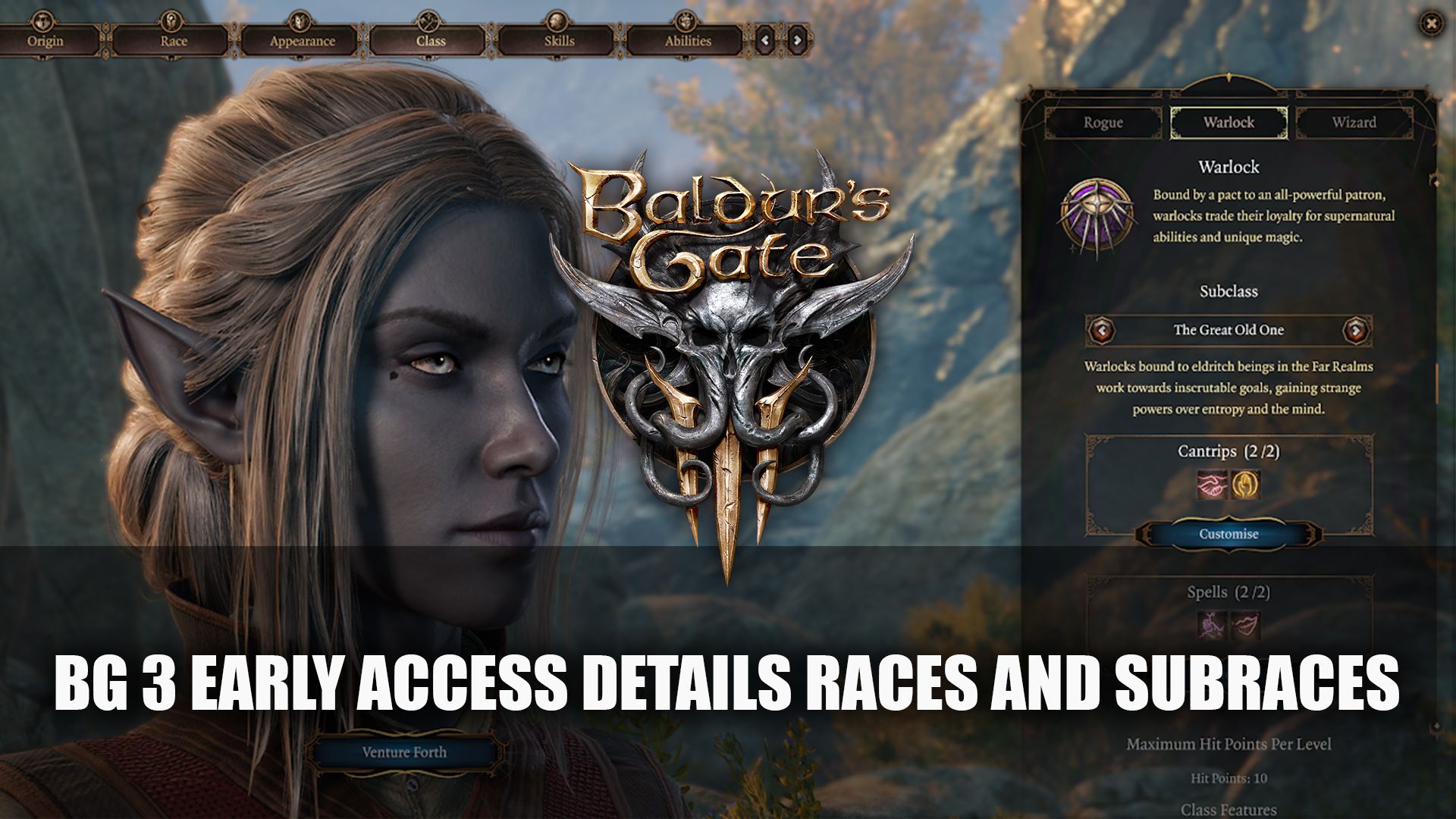BG 3 Early Access Details Races and Subraces
