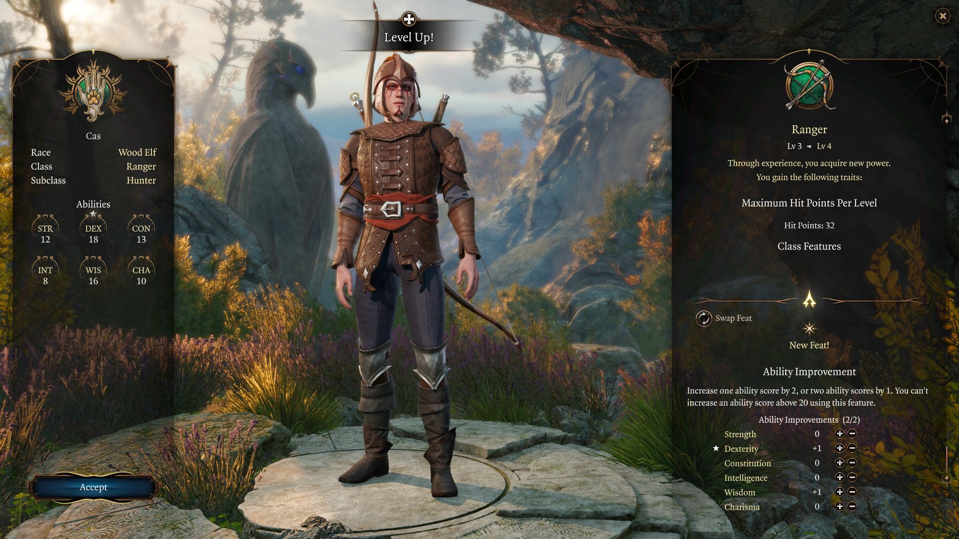 baldurs-gate-3-builds-ranger-hunter-class-guide-attributes