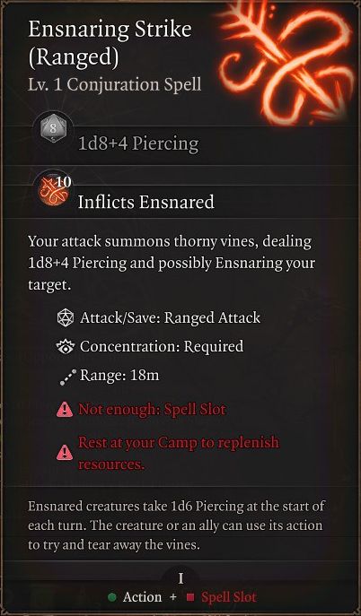 baldurs-gate-3-builds-ranger-hunter-class-guide-ensnaring-strike