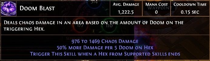 Path Of Exile Build for Heist Doom Vortex Build   Curse Stacking Occultist