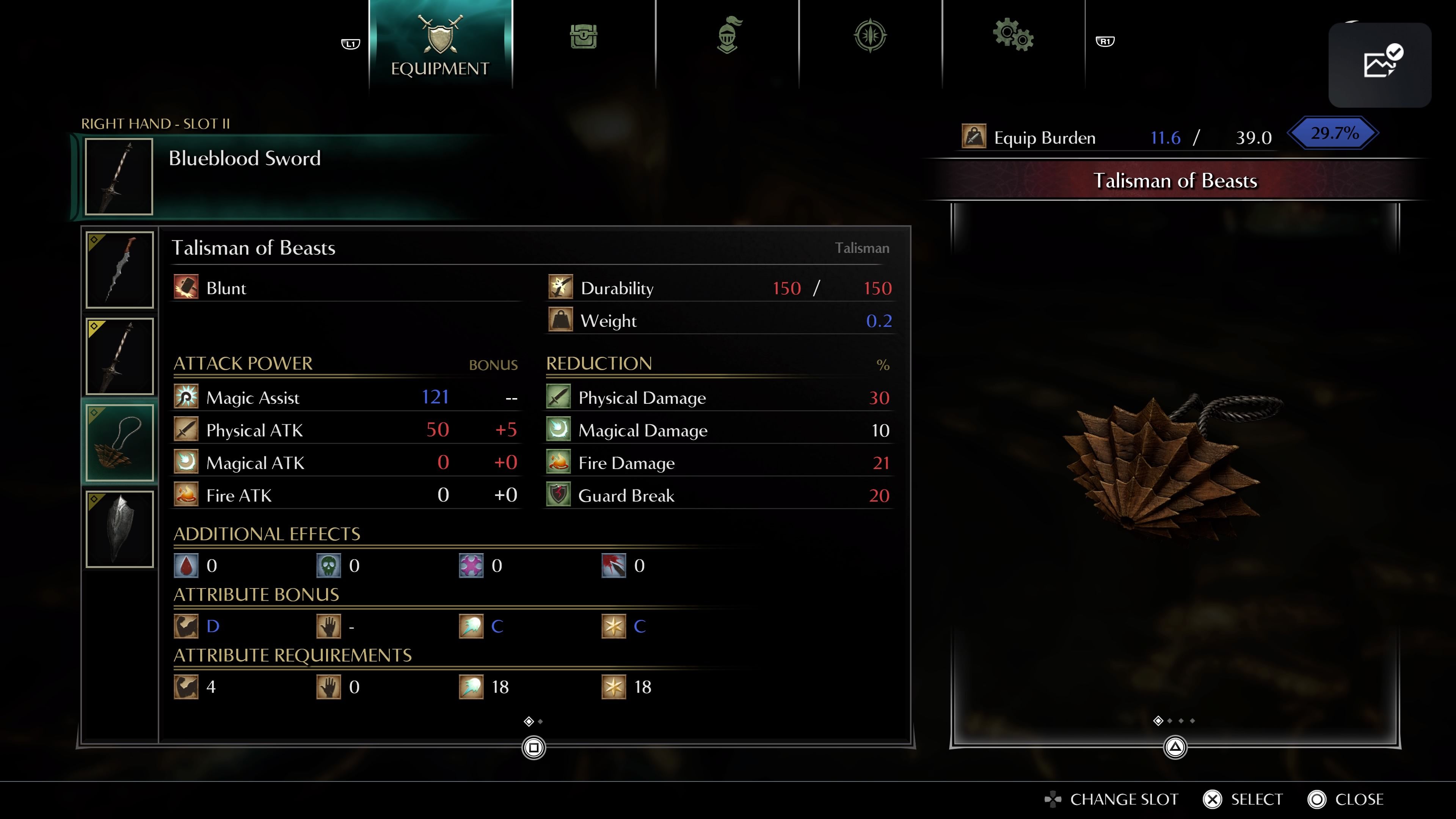 demons-souls-build-guide-blueblood-sword-talisman