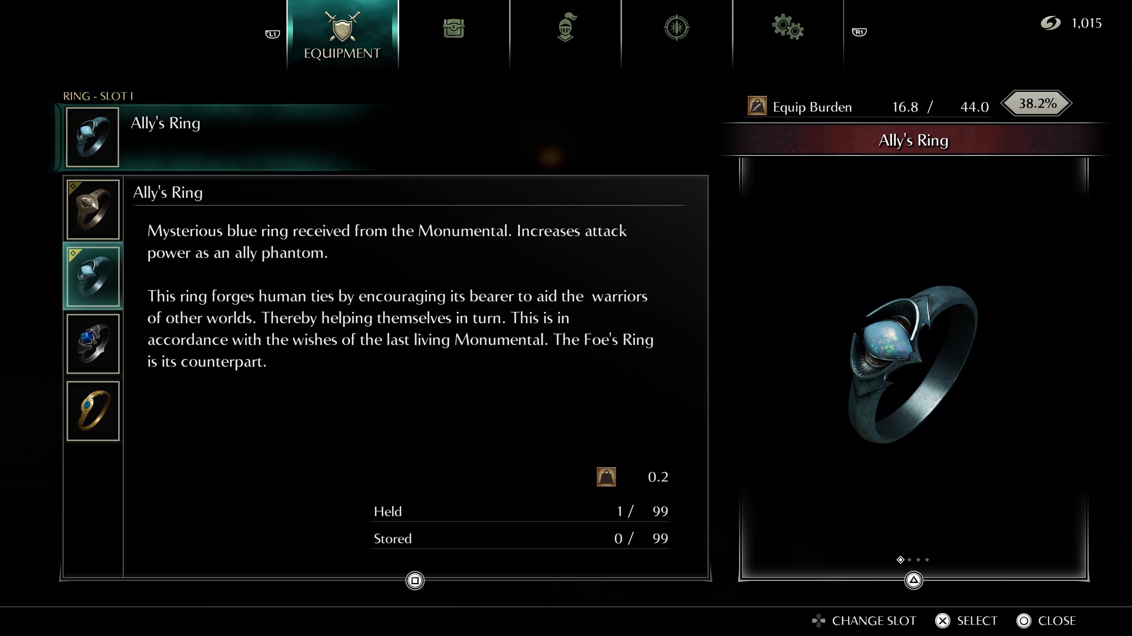 demons-souls-builds-coop-blue-sentinel-ally-ring