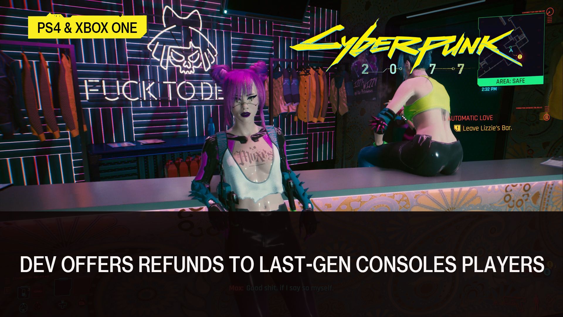 Cyberpunk 2077 Dev Offers Refunds to last gen Consoles Players