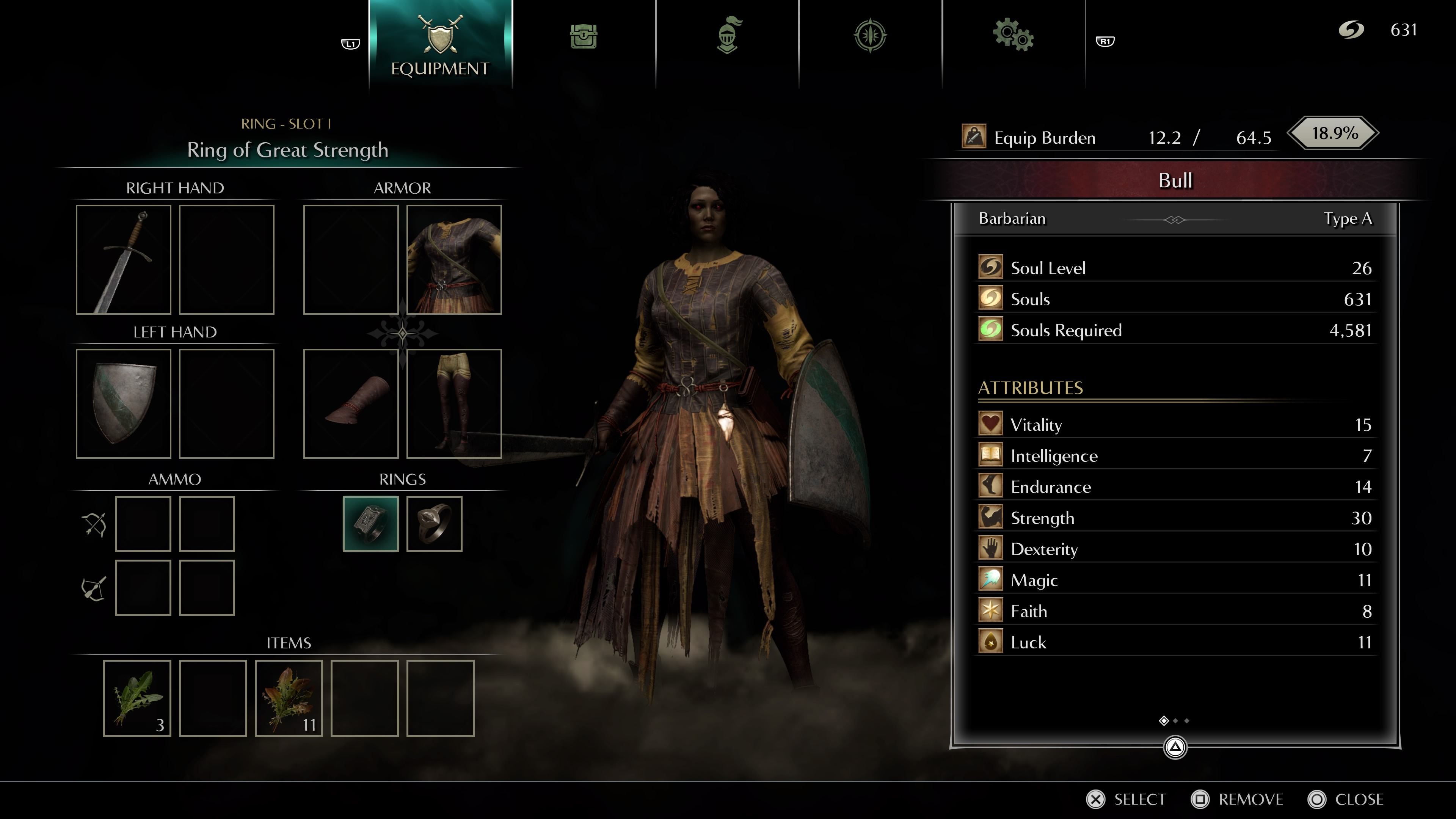 demons-souls-builds-death-cleaver-pvp-old-raged-set